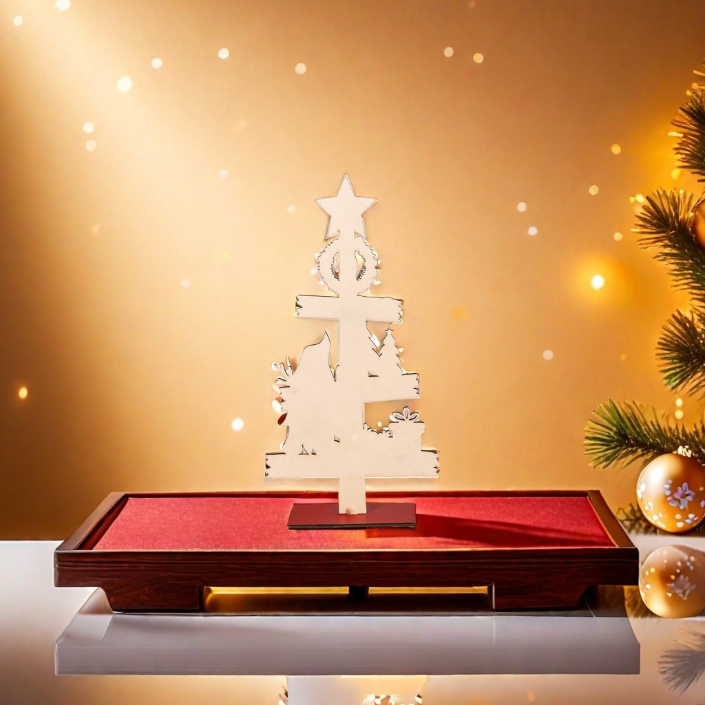 Mingguan's new cross-border Christmas decorative items, wooden tabletop ornaments, restaurant and bar decoration handicrafts wholesale are selling well. They are essential for enhancing the Christmas atmosphere Application Scenario