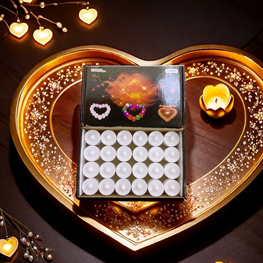LED light round heart-shaped electronic candle creative birthday proposal decoration magic tool scene decoration confession prop Romantic candle supplies Item Picture