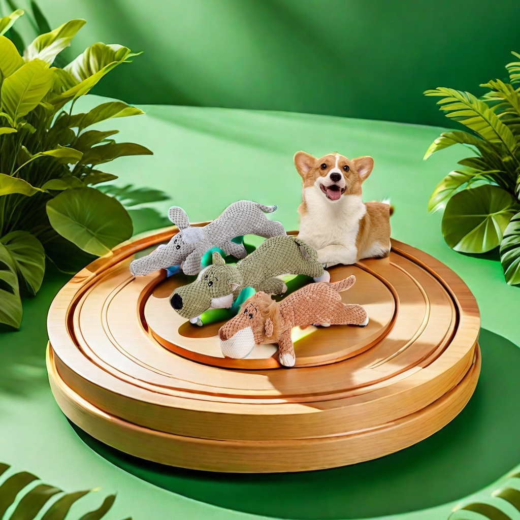 New cross-border pet dog teething, biting and tooth-cleaning plush toys, lion, Wolf and elephant vocal toys for companionship and stress relief, and other categories of pet products