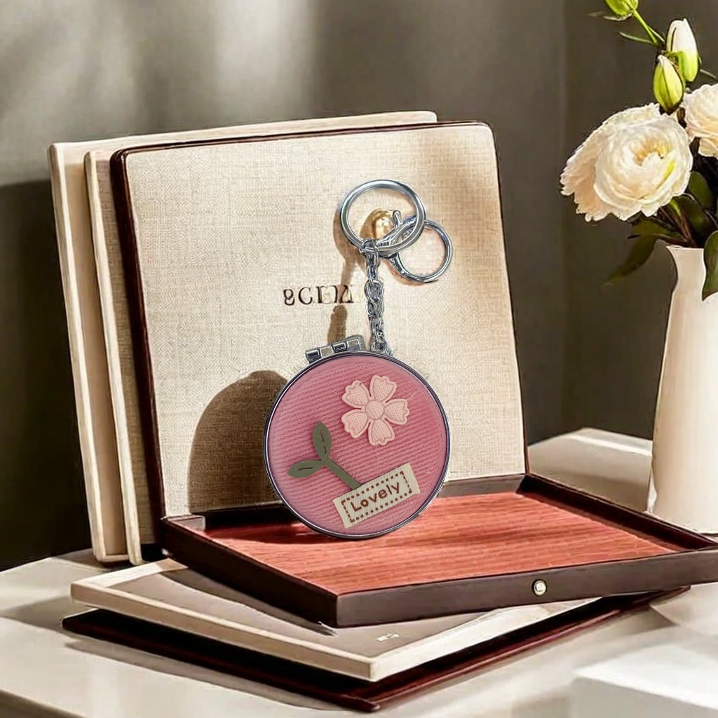 Fabric Gift Mirror, Keychain Mirror, Gift details Picture