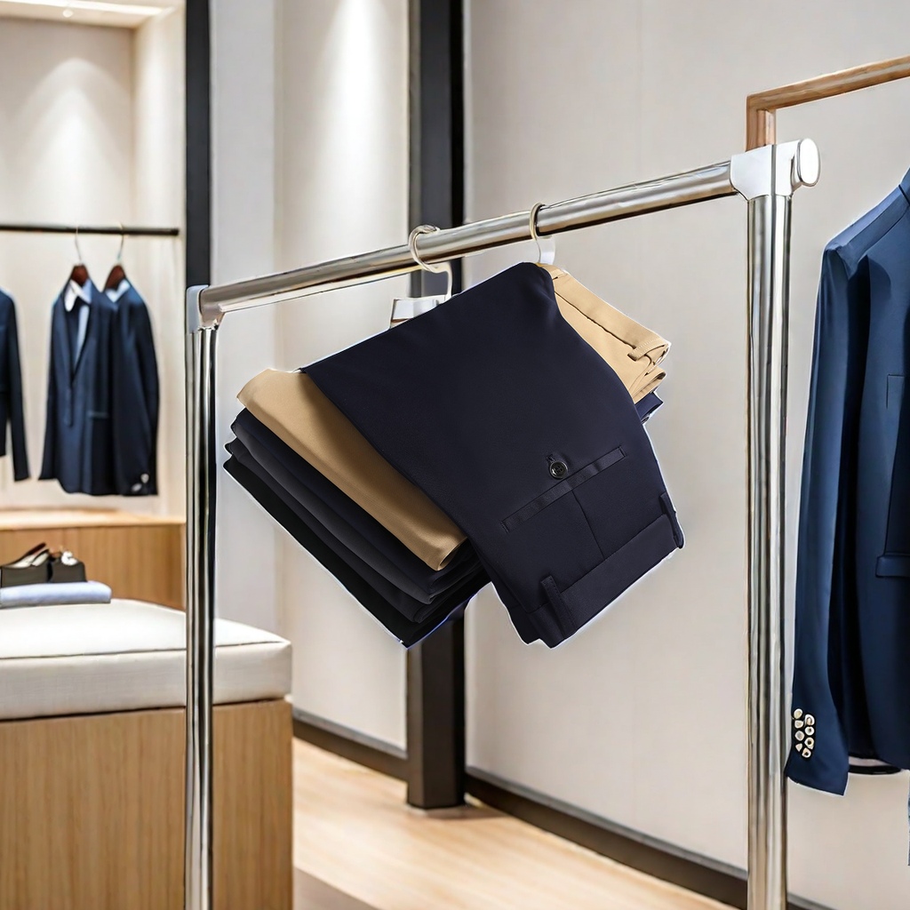 Summer thin men's business casual pants, no-iron loose straight-leg long pants, Dad style, suitable for both casual and business use Item Picture