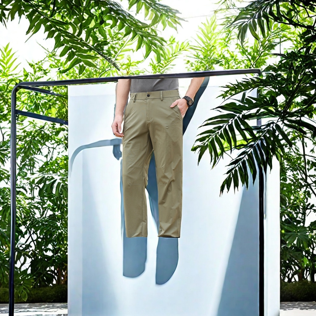 New spring and summer men's loose casual pants for outerwear, quick-drying and breathable, dual-purpose for sport and casual wear, thin summer men's pants Specification image