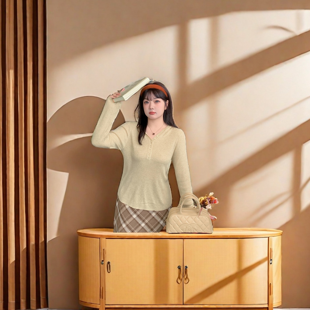 2024秋款大码女装宽松针织衫 22682连帽套头衫女休闲上衣 胖mm百搭宽松针织衫大码款式