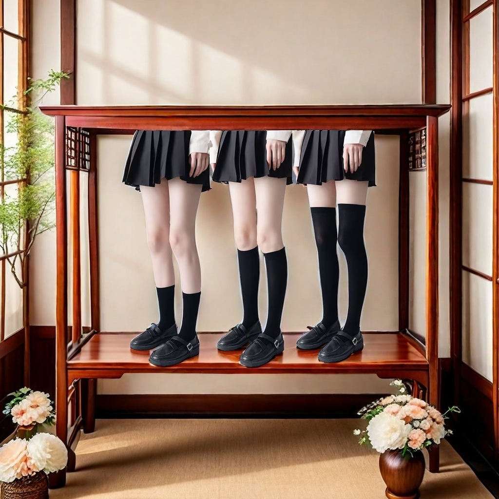 连裤袜、打底袜、踩脚袜实物图