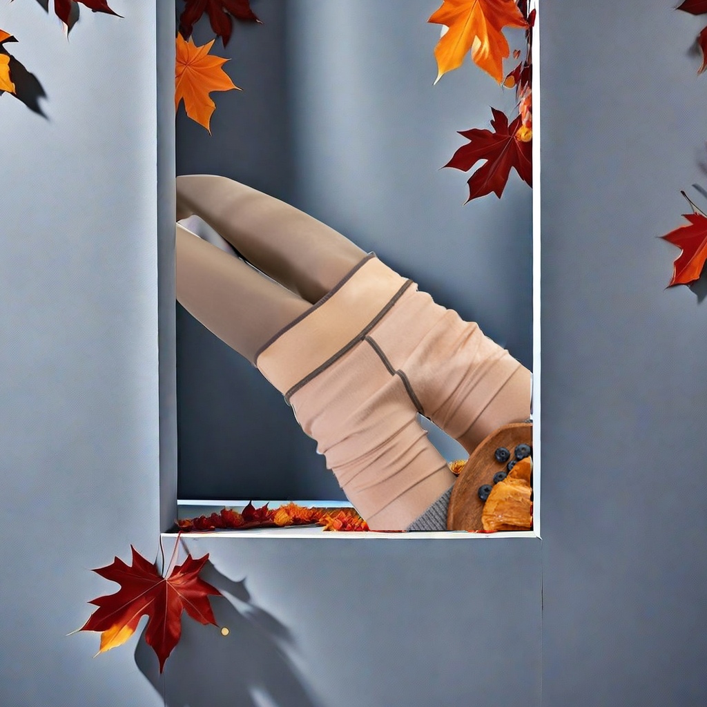Otoño invierno nuevo estilo lady plus size gris falso carne más peluda y engrosada calcetines leggings aeromoza estilo de una sola pieza piel transbordada transfronteriza venta caliente Specification image