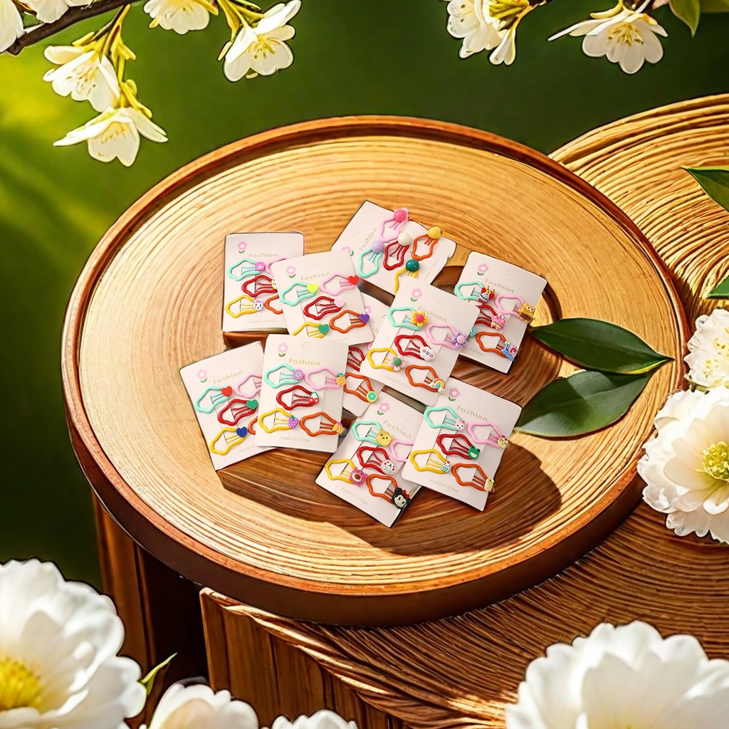儿童可爱风创意卡通ins风云朵滴油发卡 韩式刘海夹侧边夹 bb夹云朵发夹时尚潮流