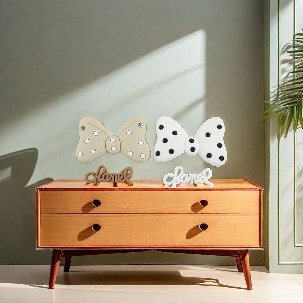 PVC soft plastic drop plastic large spot bow storage box mobile phone shell cavity shoes buckle cup paste accessories Wholesale diy jewelry creative decorative storage practical and beautiful full figure