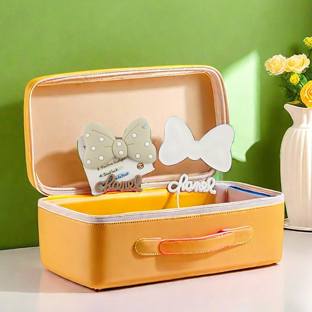 PVC soft plastic drop plastic large spot bow storage box mobile phone shell cavity shoes buckle cup paste accessories Wholesale diy jewelry creative decorative storage practical and beautiful Specification drawing