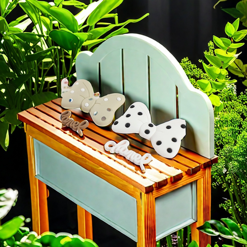 PVC soft plastic drop plastic large spot bow storage box mobile phone shell cavity shoes buckle cup paste accessories Wholesale diy jewelry creative decorative storage practical and beautiful Item Picture