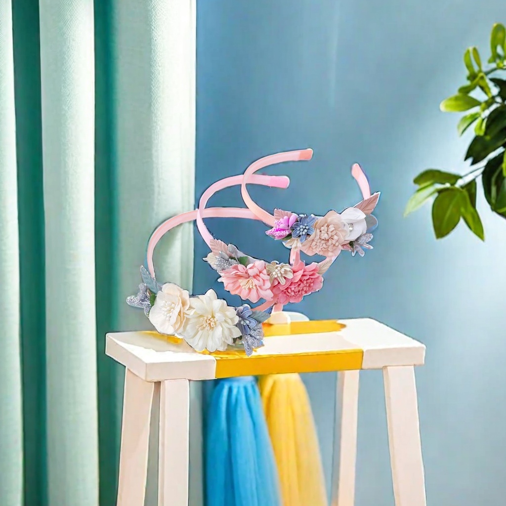 ZD欧美跨境儿童外出搭配发箍 原创设计女生清新甜美头箍发饰 可爱造型持久固定