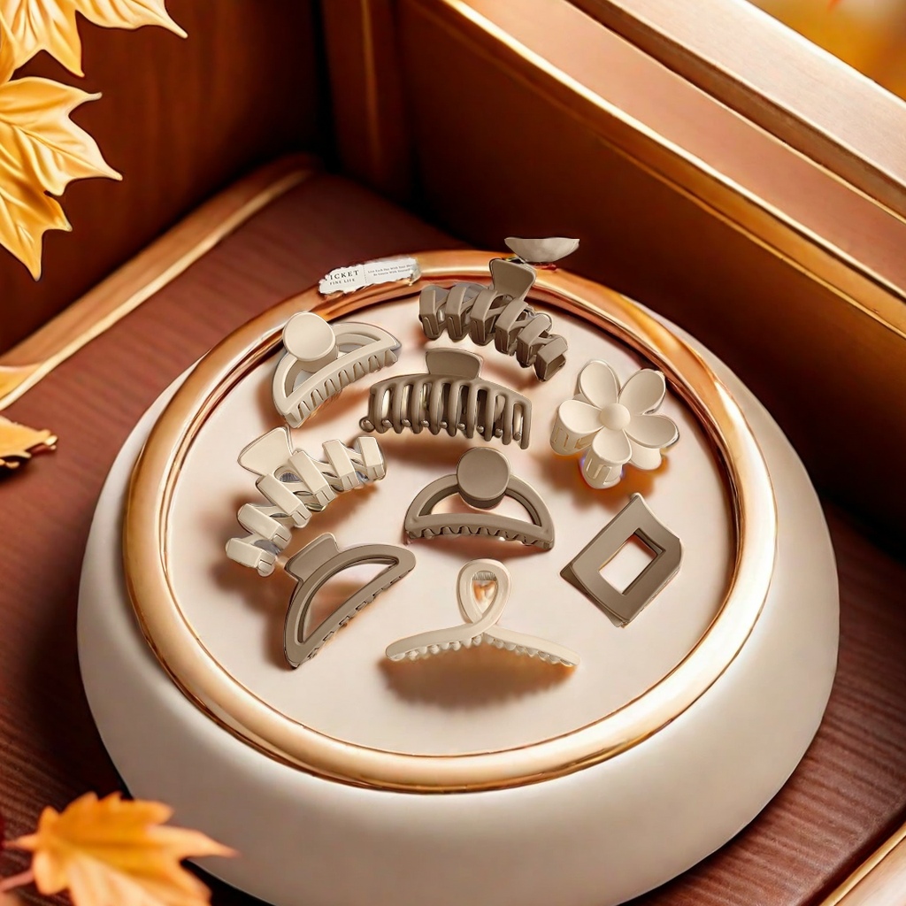 韩国气质高级感大号珍珠发卡女秋冬后脑勺鲨鱼夹抓夹发夹子头饰优雅发卡