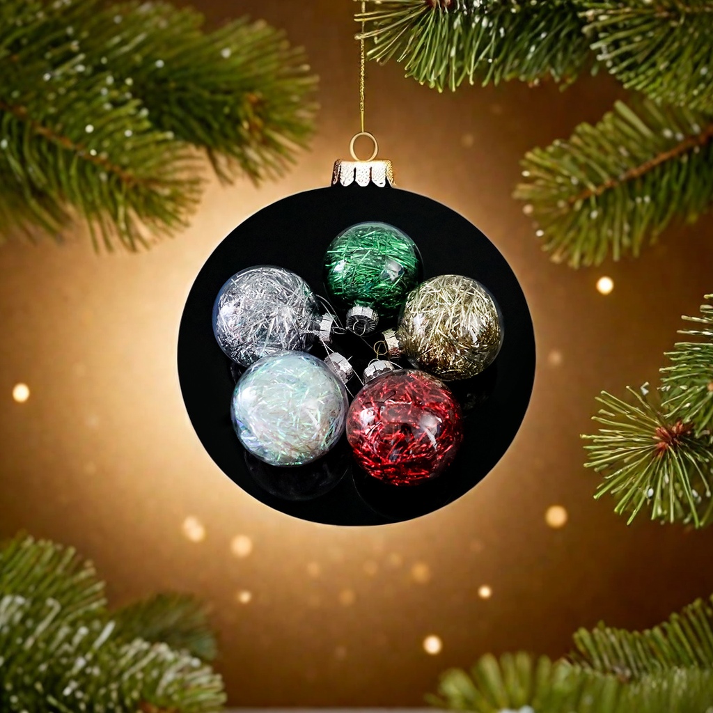 The new cross-border Christmas holiday decorations, heat transfer Christmas balls, Christmas tree decorations, pendants and ornaments, with unique designs, are fashionable and beautiful, enhancing the festive atmosphere Application Scenario