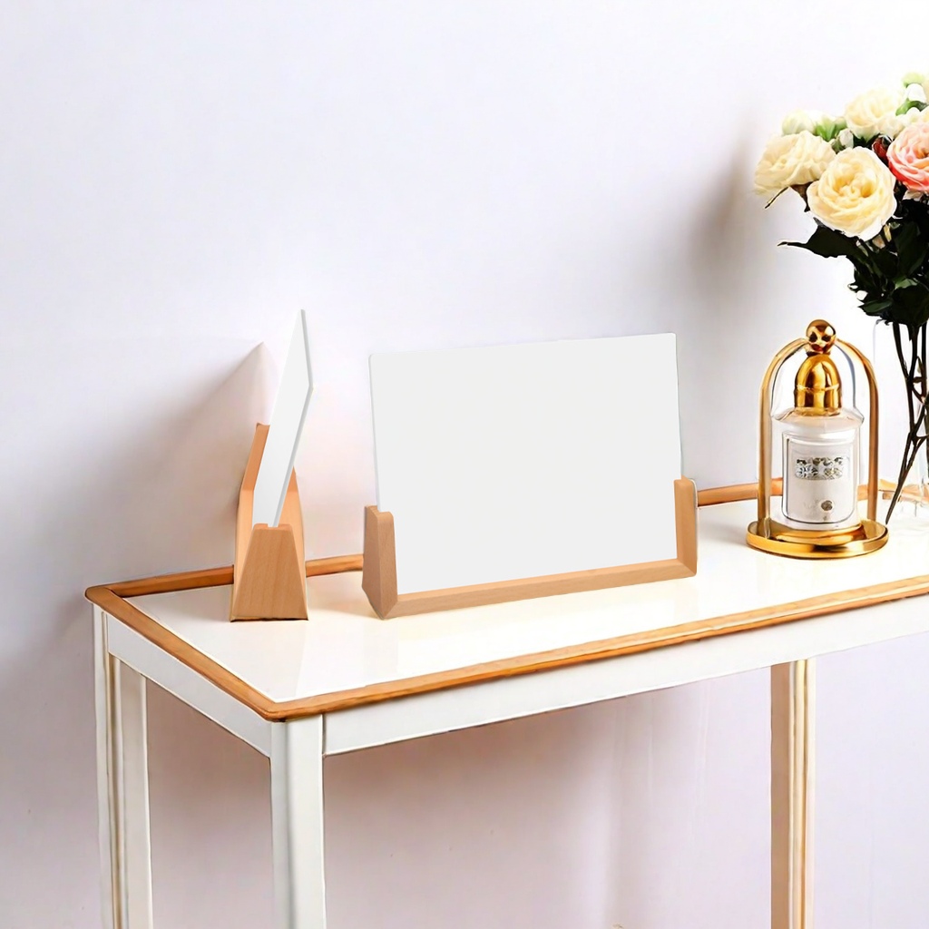 U-shaped wooden base DIY printing heat transfer acrylic photo frame heat sublimation blank display stand acrylic photo frame creative home decoration other categories Application Scenario
