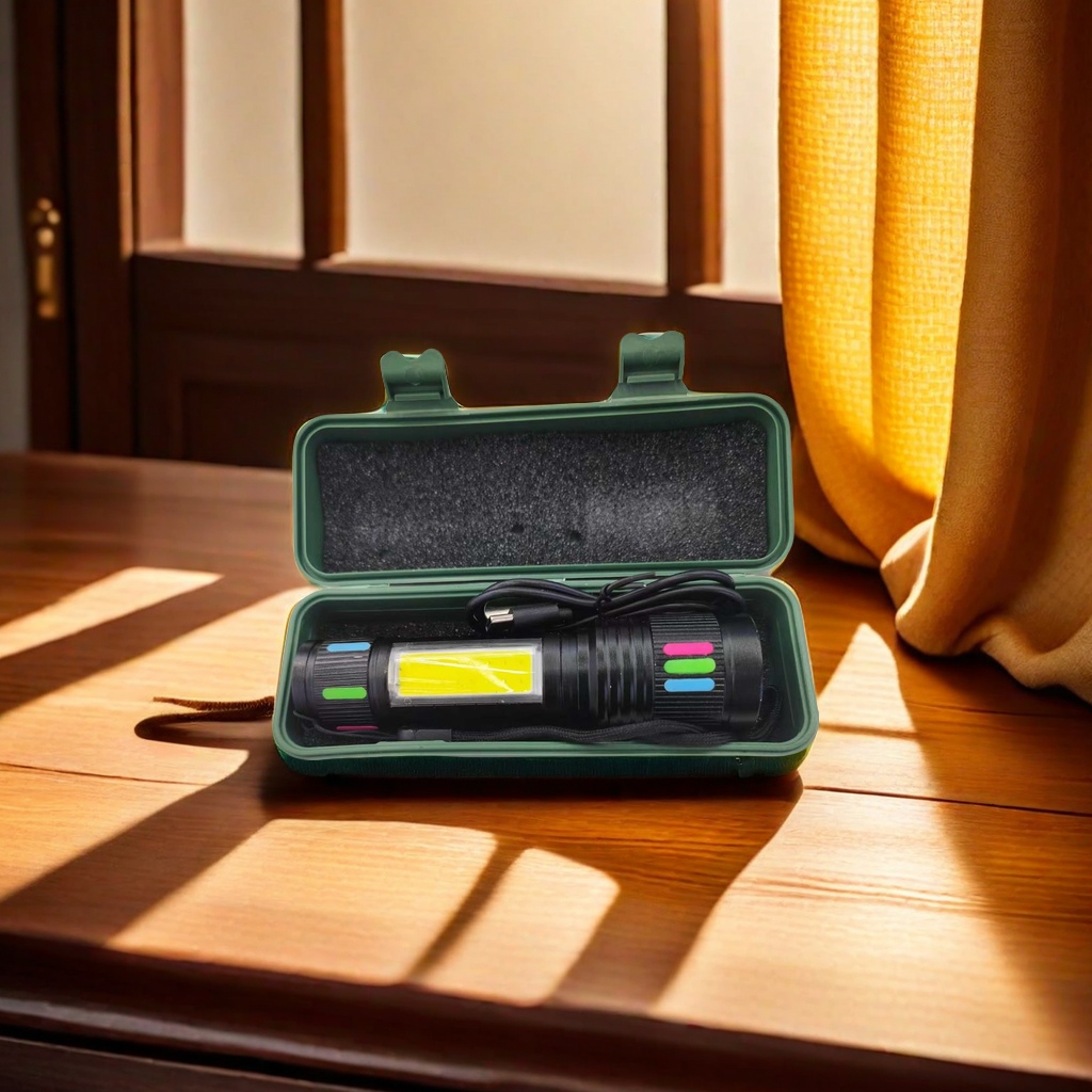 New cross-border outdoor illuminated laser flashlight, home waterproof, ultra-high power night patrol flashlight details Picture