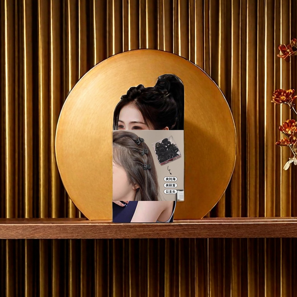 高级感小抓夹 半扎发侧边刘海夹 发量少女士专用 高马尾南瓜发夹 后脑勺发饰精致发夹图