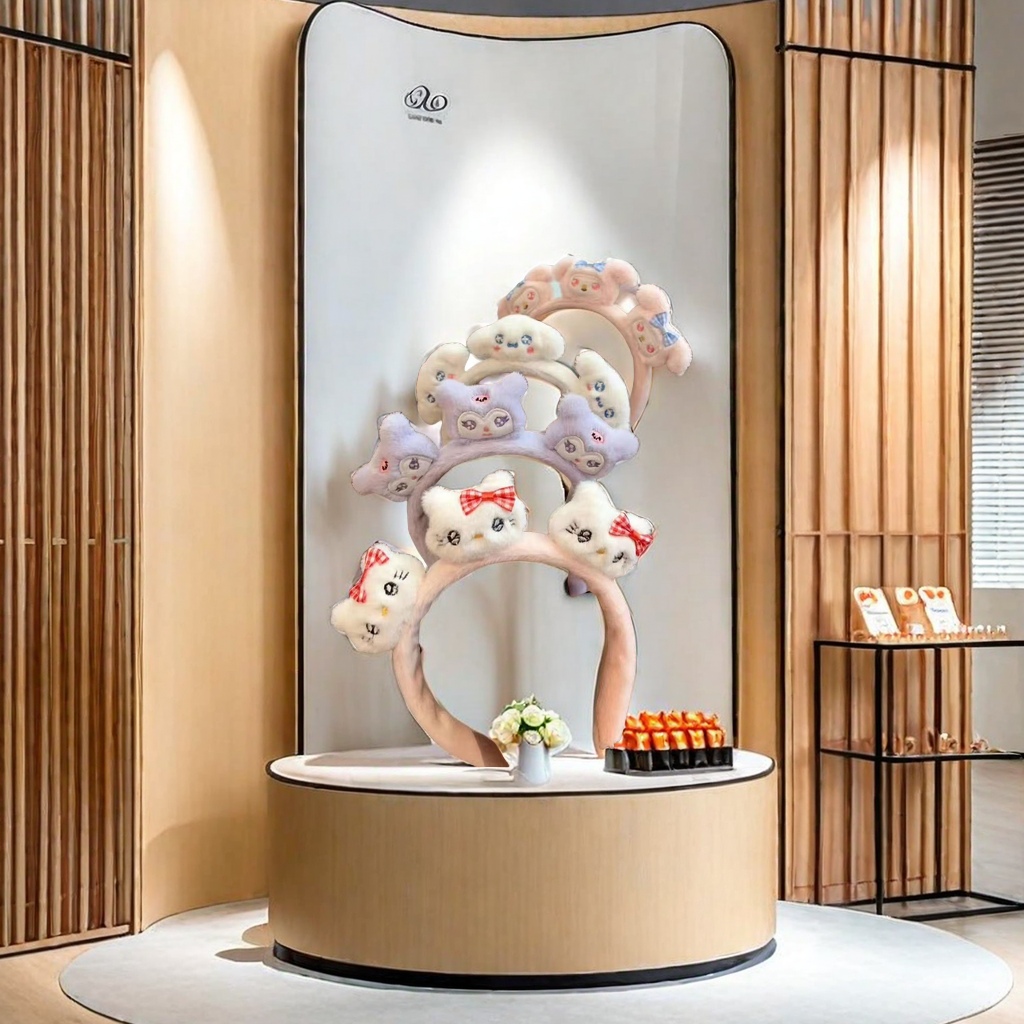 搞怪发光鹿角发箍 折叠式设计 发圈一体 创意新款头饰 发箍发圈两用款