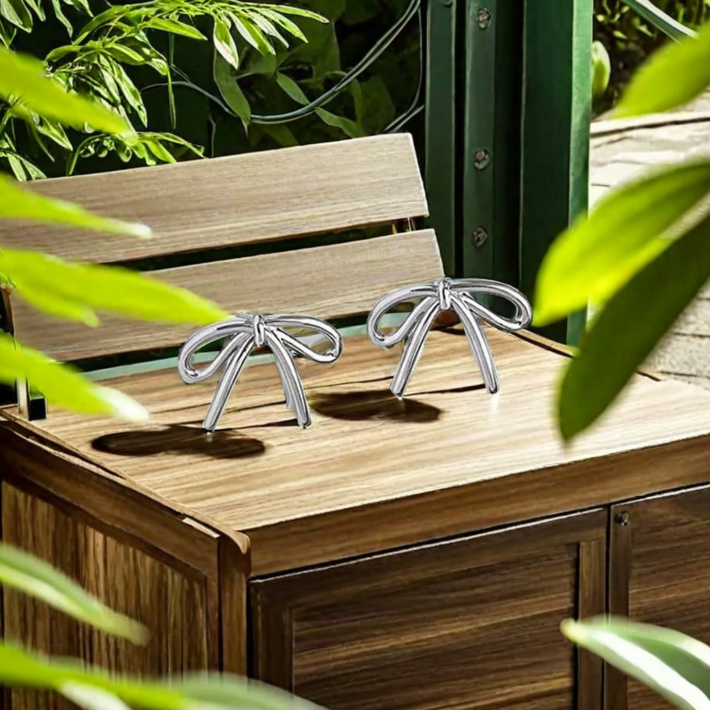 蝴蝶结🎀耳钉 温馨小清新耳饰安全无害   925银时尚潮流✌︎' ֊'