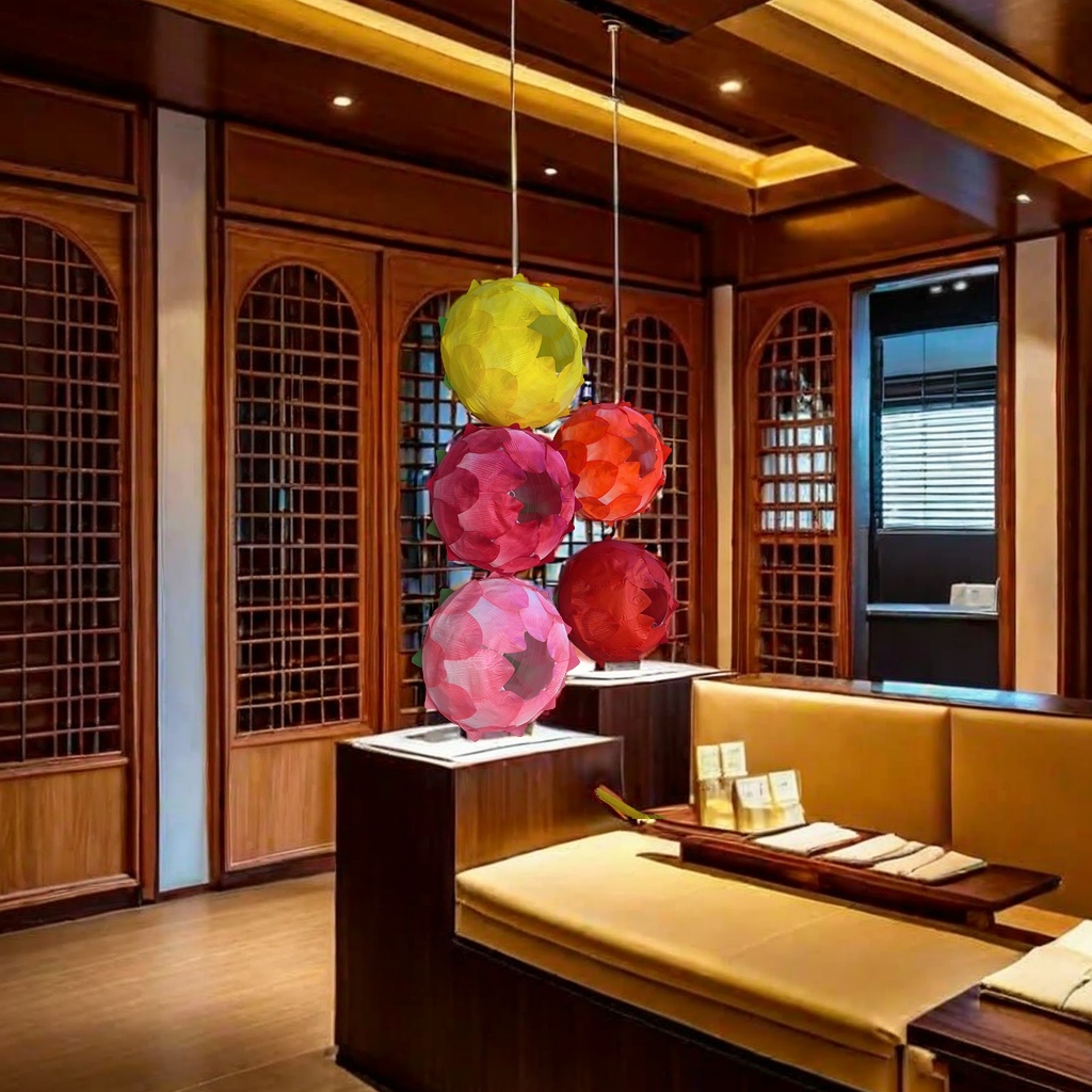 The master of New Year gift floral art has meticulously designed artificial flower rattan strips for wedding background wall decoration, creating a festive atmosphere and arranging artworks detail image 2