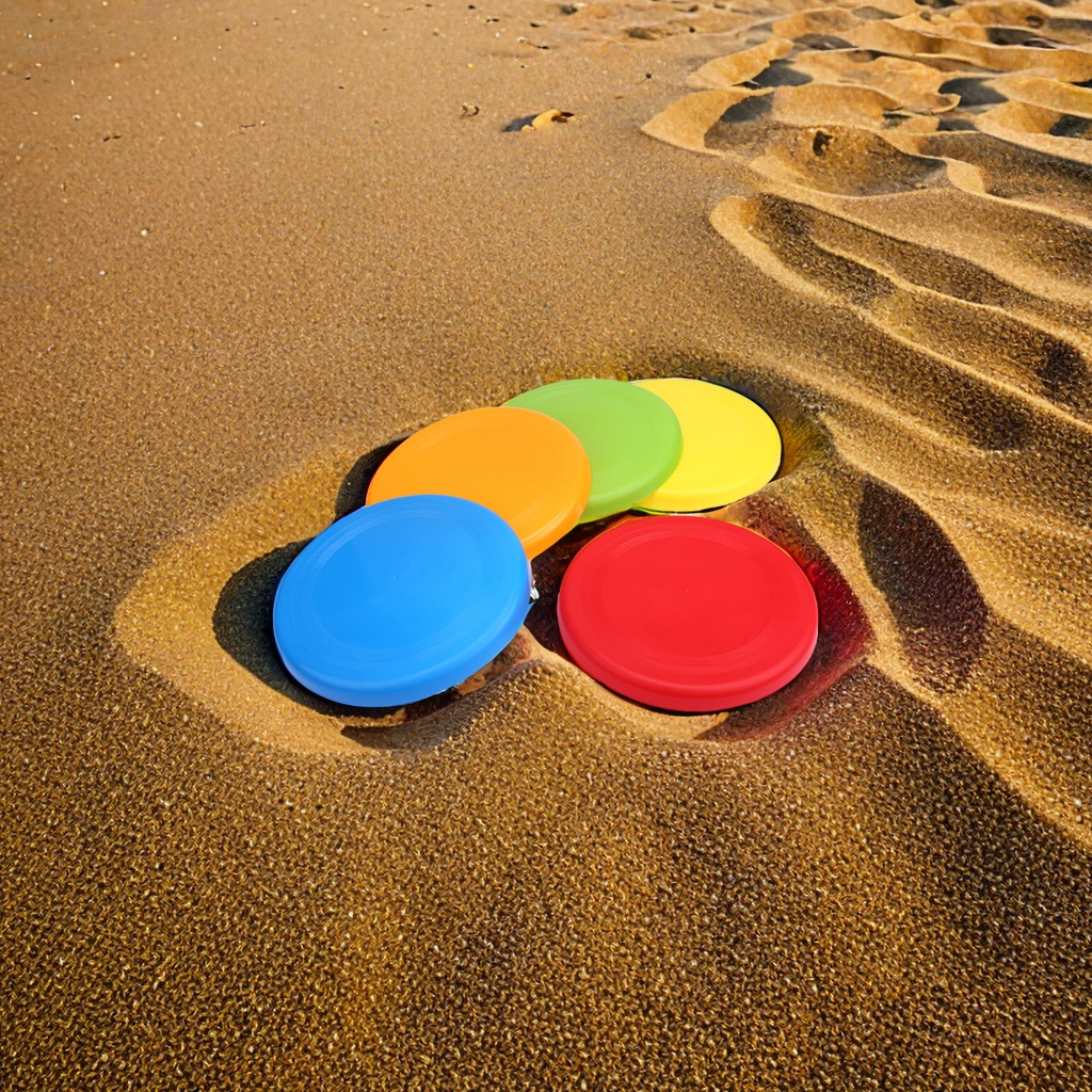 Factory direct supply of children's and pet dual-purpose plastic frisbee toys. 22cm beach flying saucers can be printed and customized. Other classification styles will be randomly dispatched