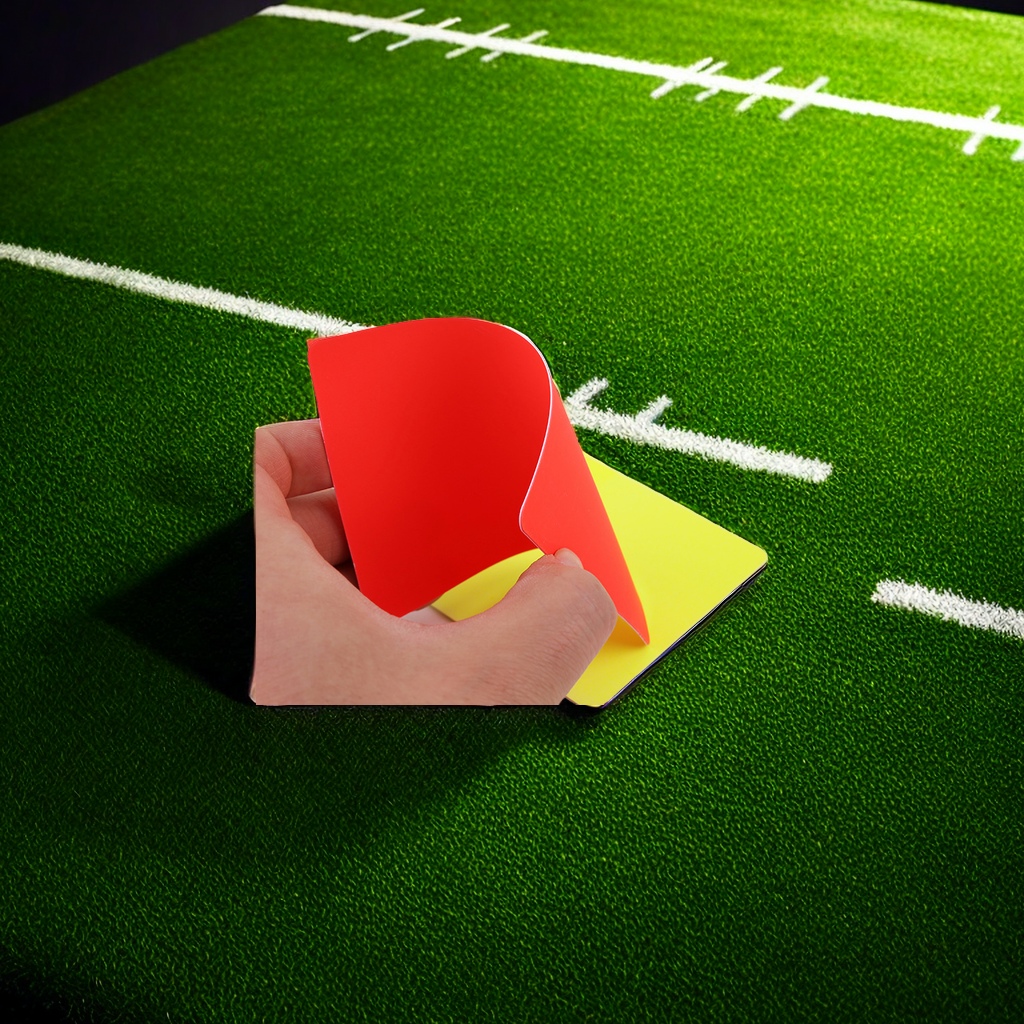 Special football referee red and yellow card set for the chief referee to record and make decisions, with pencil paper cover, integrated design for yellow and red cards, and a paper cutter as a gift Specification image