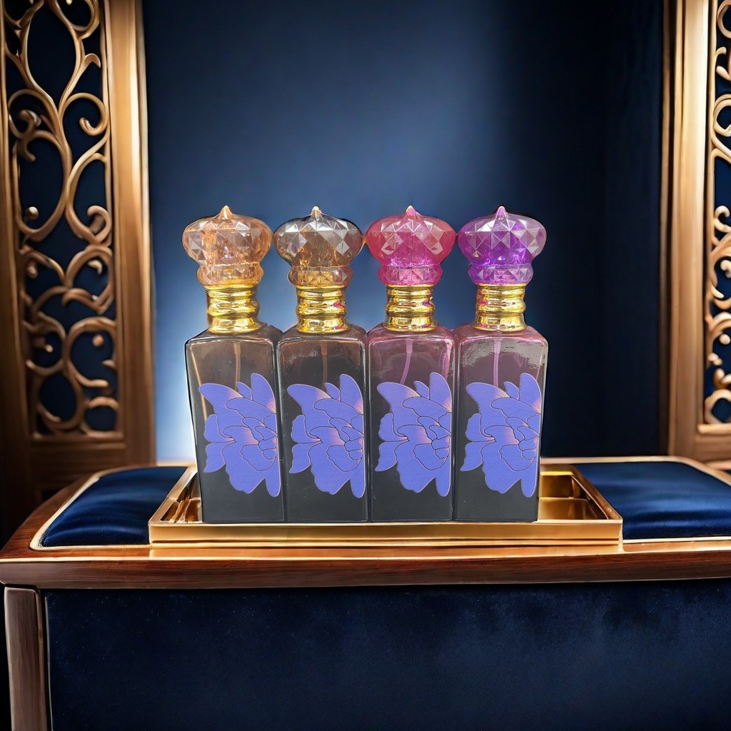 精美螺口设计香水瓶 玻璃材质持久保香便携式香水瓶