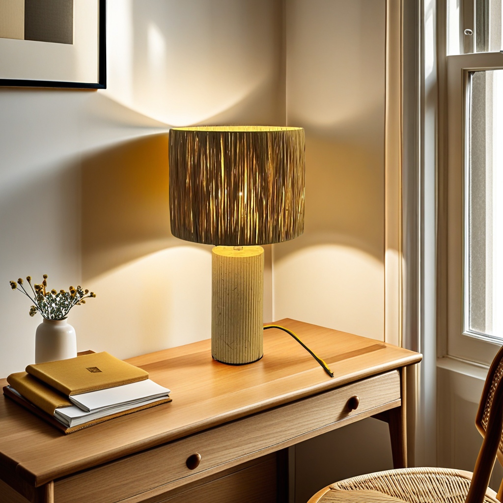 European-style golden table lamp, lotus lamp head design, projection lamp function, indoor lamp, safe and environmentally friendly, material, beautiful and practical details Picture