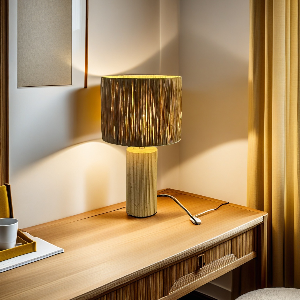 European-style golden table lamp, lotus lamp head design, projection lamp function, indoor lamp, safe and environmentally friendly, material, beautiful and practical Application Scenario
