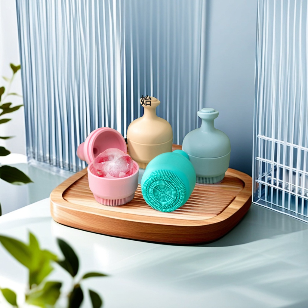 跨境爆款硅胶敷脸冰格 冰敷工具脸部化妆按摩 收缩毛孔清洁脸刷 冰模美容工具 其他分类