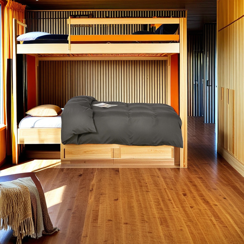 Student dormitory six-piece set, complete single bed, bunk bed, solid color quilt cover, brushed three-piece set, autumn and winter style, other categories, essential items for dormitories