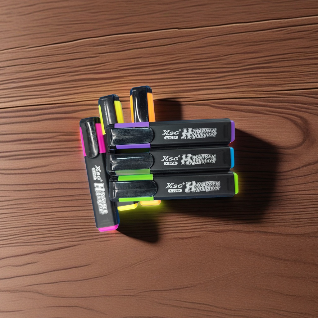 X-908 Highlighter Color Head Design High Appearance Level Student Note-Taking Dedicated Multi-Color Large Capacity Durable Marker Focus Free Of Stress Specification drawing