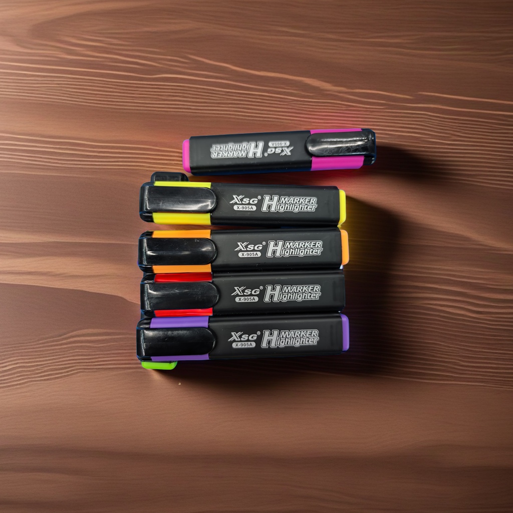 X-908 Highlighter Color Head Design High Appearance Level Student Note-Taking Dedicated Multi-Color Large Capacity Durable Marker Focus Free Of Stress Application Scenario