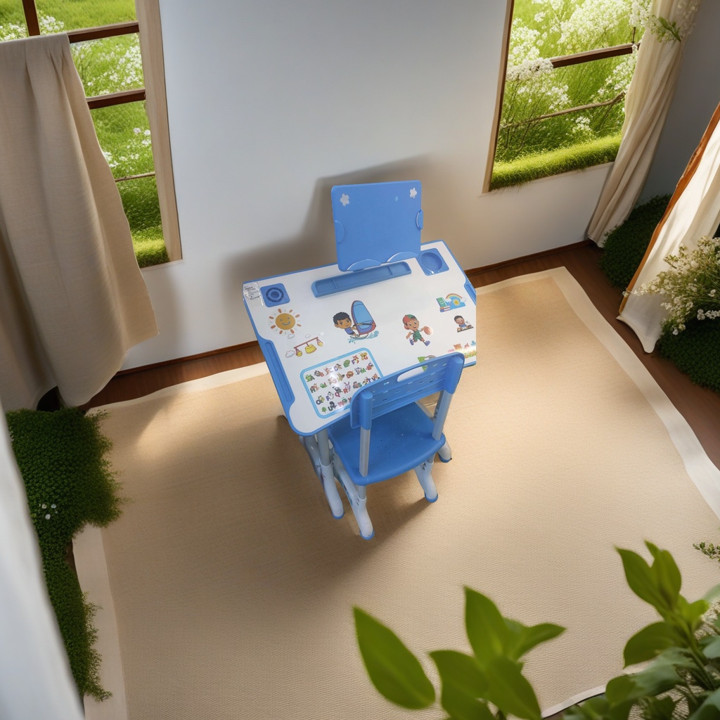 Children's study desks, chairs and drawing desks details Picture