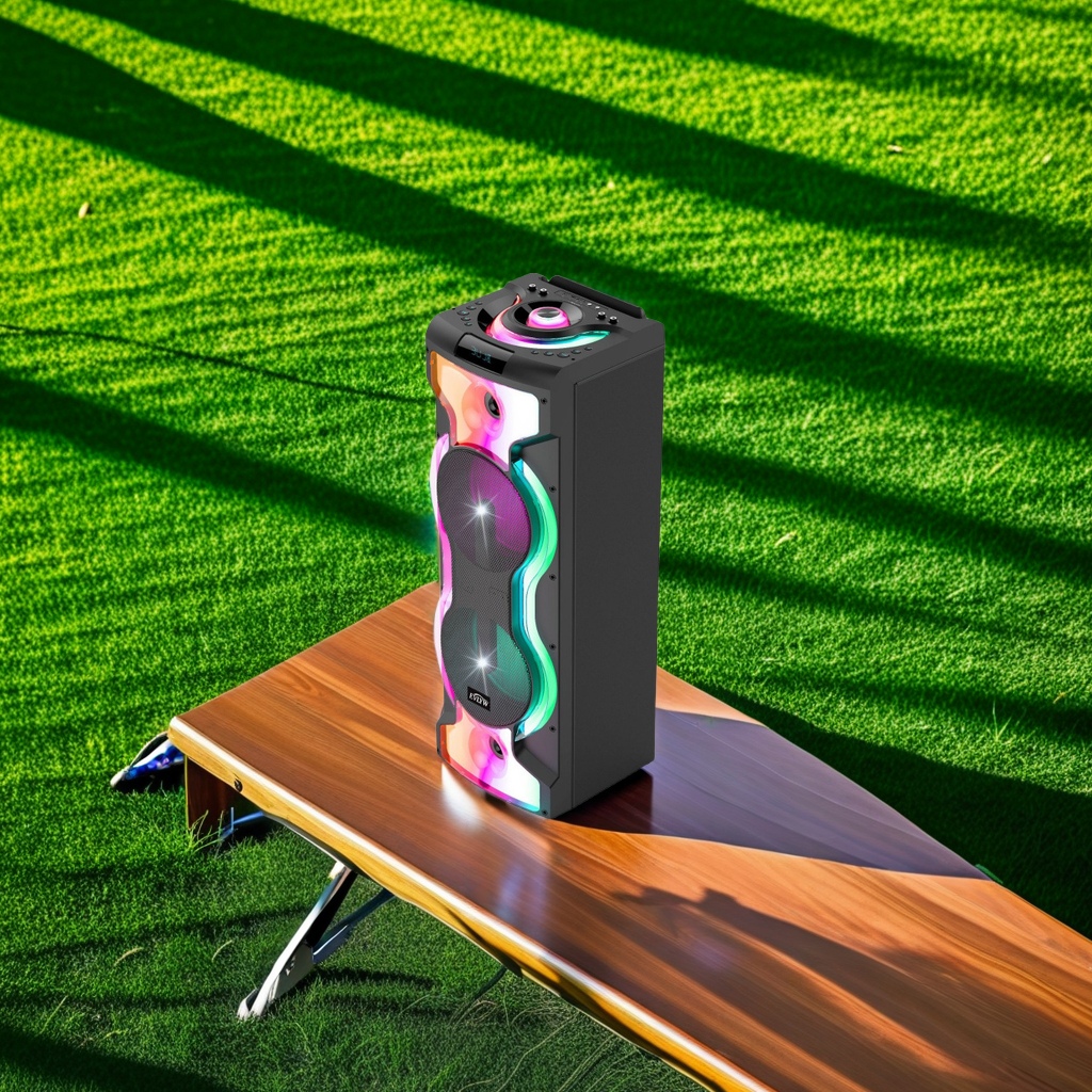 双12寸木制塑胶机箱 80W低音蓝牙无线音响 K歌舞台户外草坪派对音箱 畅销热门细节图