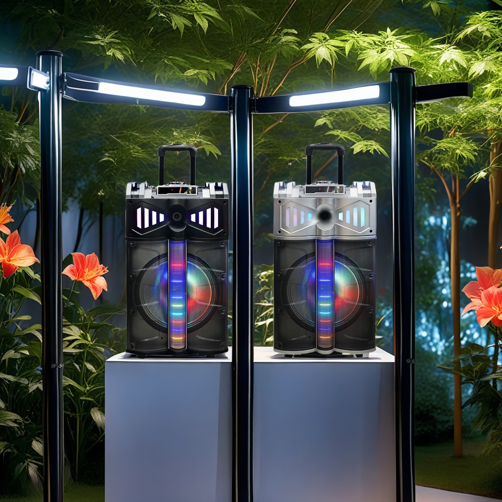 户外大功率移动拉杆电瓶音箱 彩灯重低音炮音响 无线蓝牙话筒适用广场舞 其他分类也适用