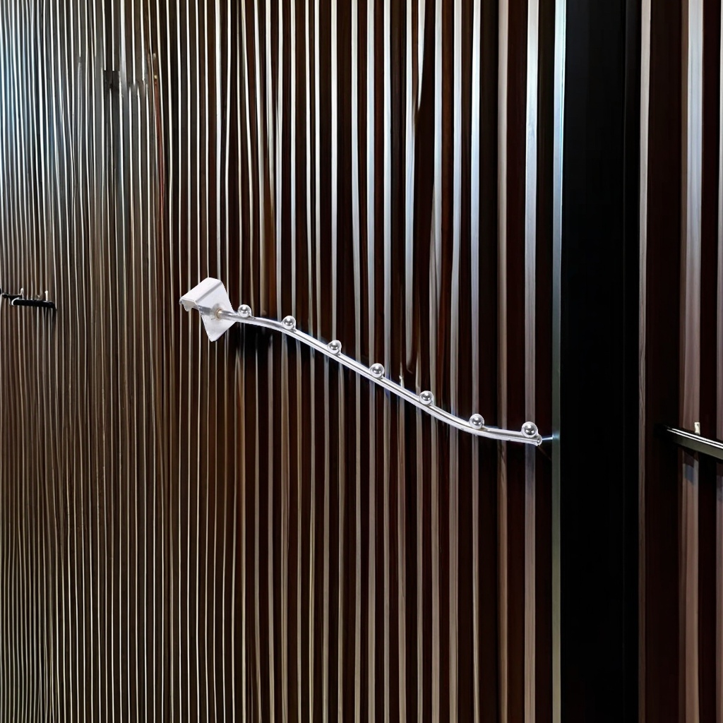 Seven-bead mesh hooks for supermarkets, small stores, snacks, single-line accessories, convenience stores, single-line coat hooks, and sticky hooks are practical and durable Item Picture