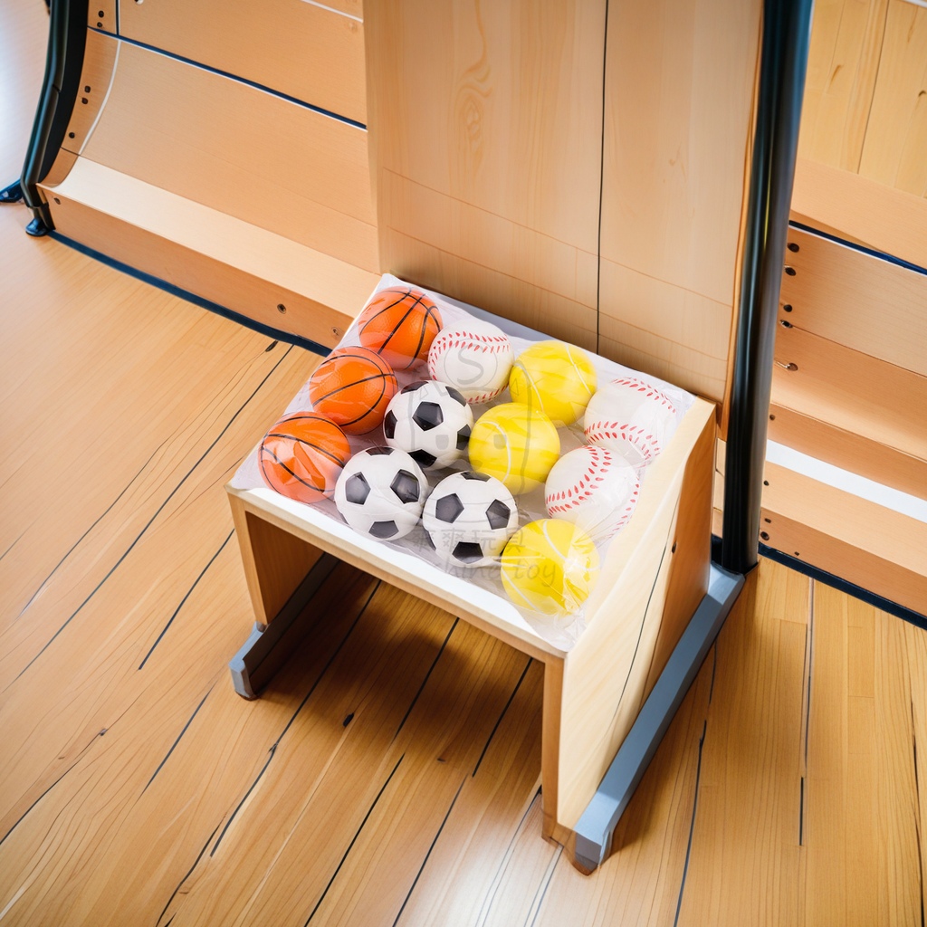 跨境热卖儿童解压玩具 63mm足球篮球网球发泡海绵PU球 发泄压力球带发绳