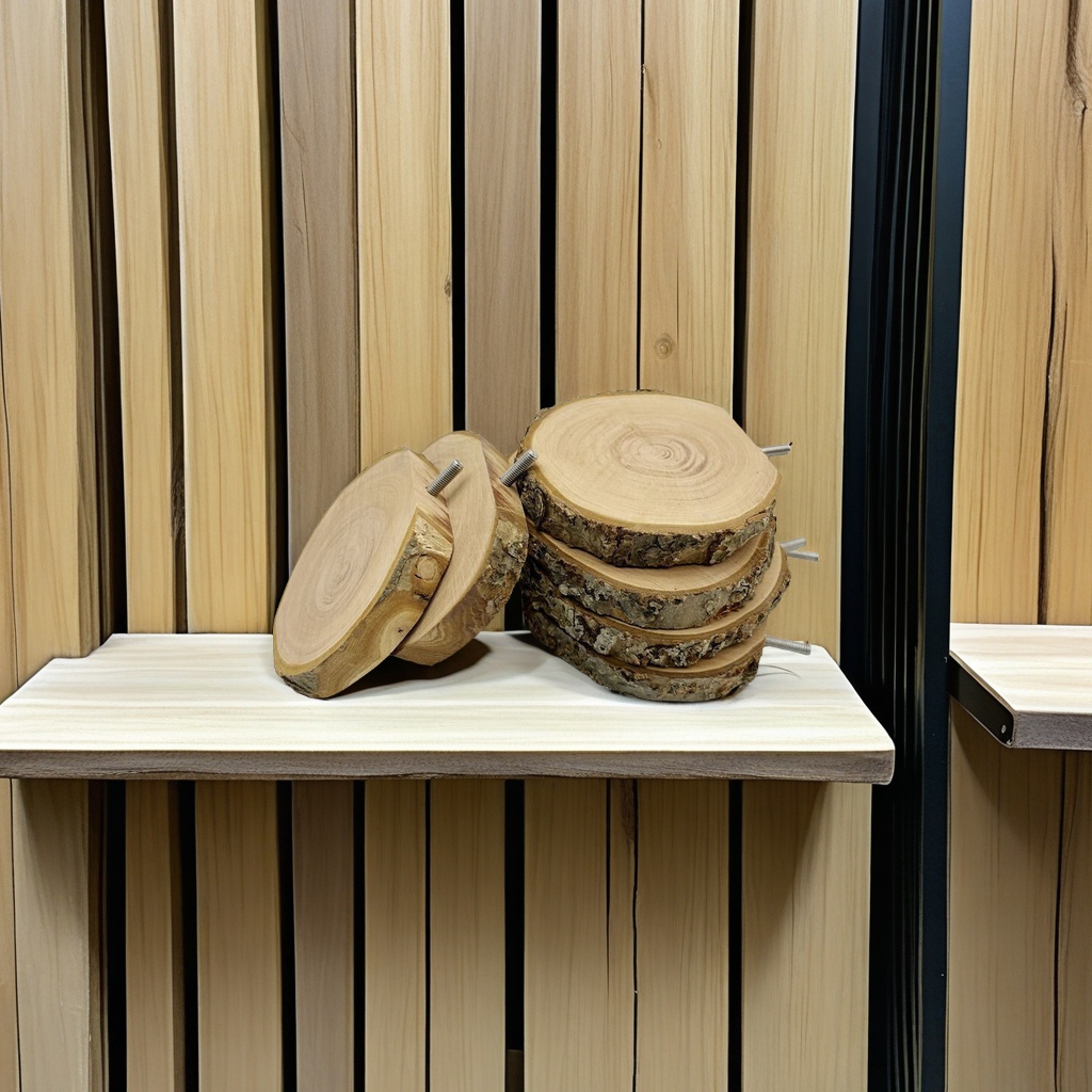 Apple wood dried teething toy, jump platform, jump column, springboard, step, totoro, squirrel, hamster, sugar glider, playing in the cage, having fun, hand drum shape design, creative and unique