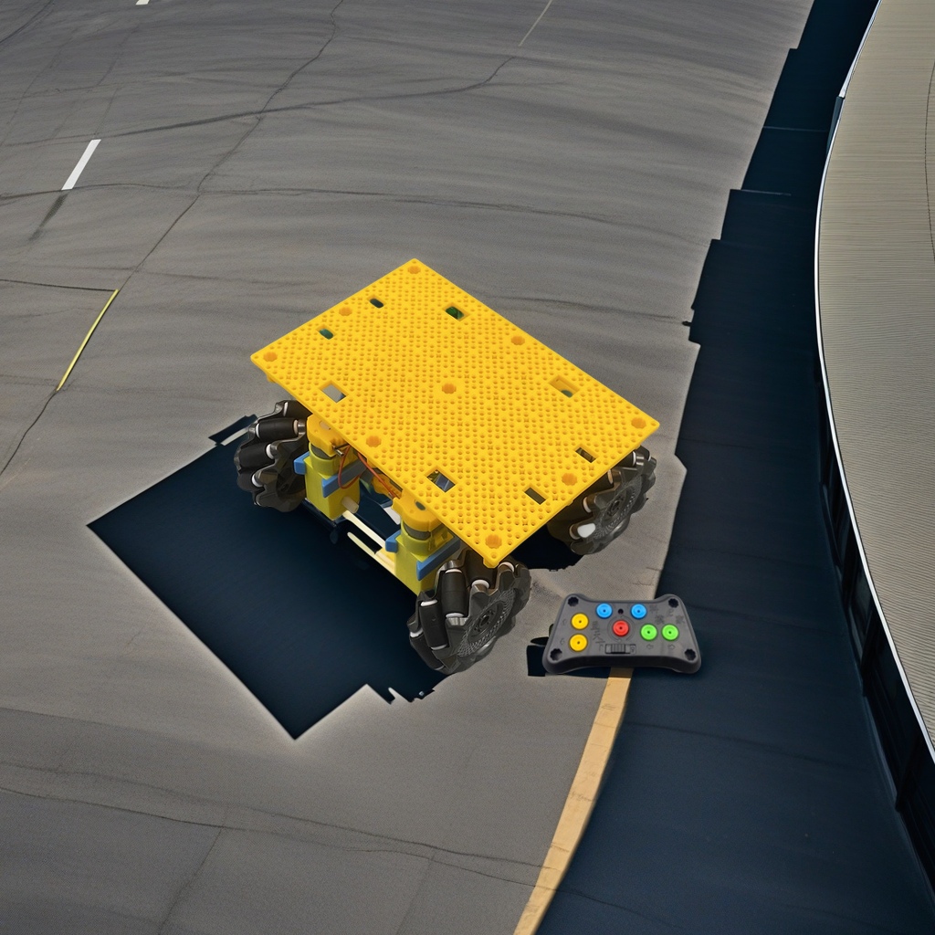 Maker student training special small making building block racing model DIY assembly four-wheel drive remote control car moving expert road sweeper manual fine assembly to cultivate hands-on ability