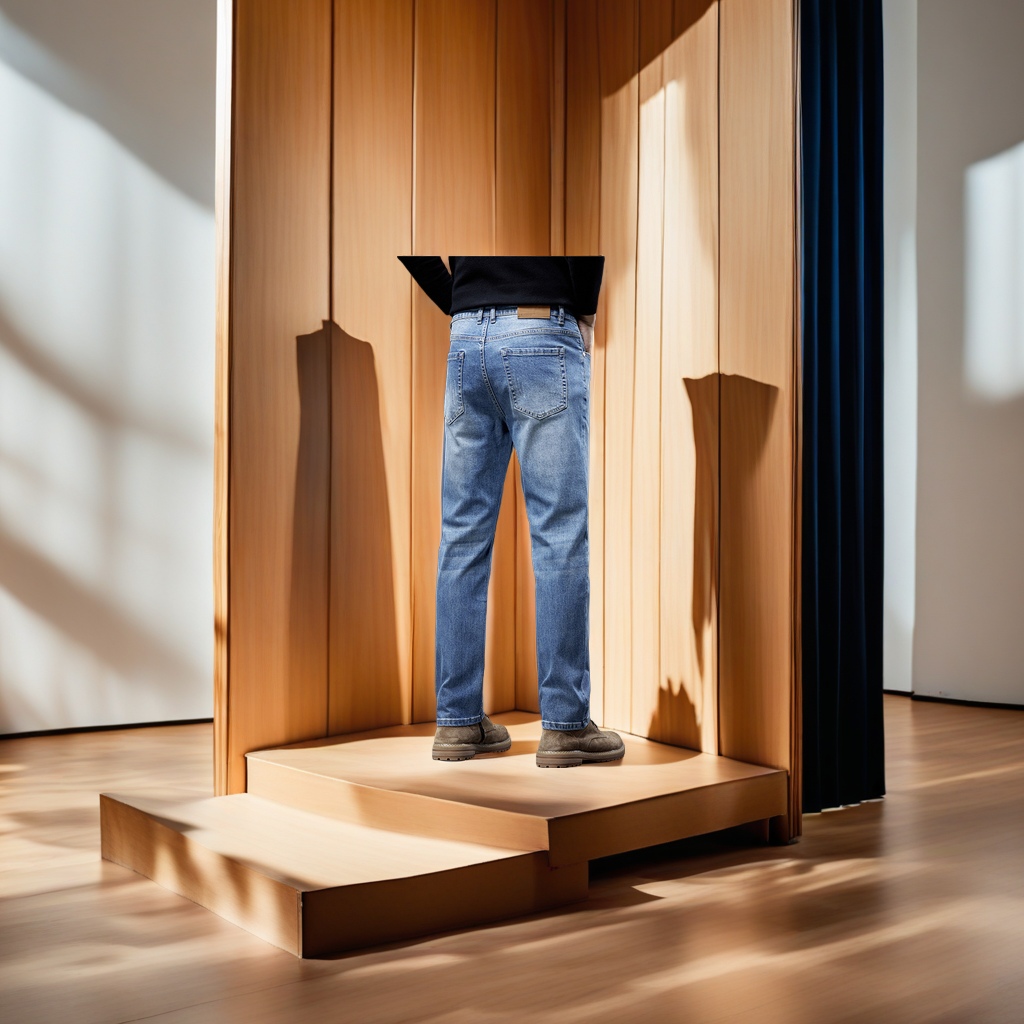 The new autumn and winter men's elastic loose straight-leg business fashion nostalgic blue denim long pants and plus-size jeans are elegant, comfortable, durable and washable Item Picture