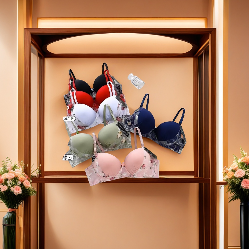 The comfortable and compact thick-cup bra offers strong support, concentrated wrapping, stability and shock resistance