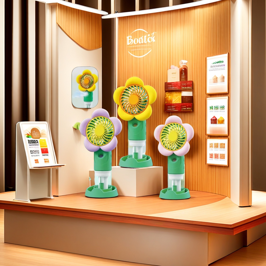 Summer essential portable spray fan, USB charging small fan, silent and powerful mini handheld water mist fan, creative gift Specification image
