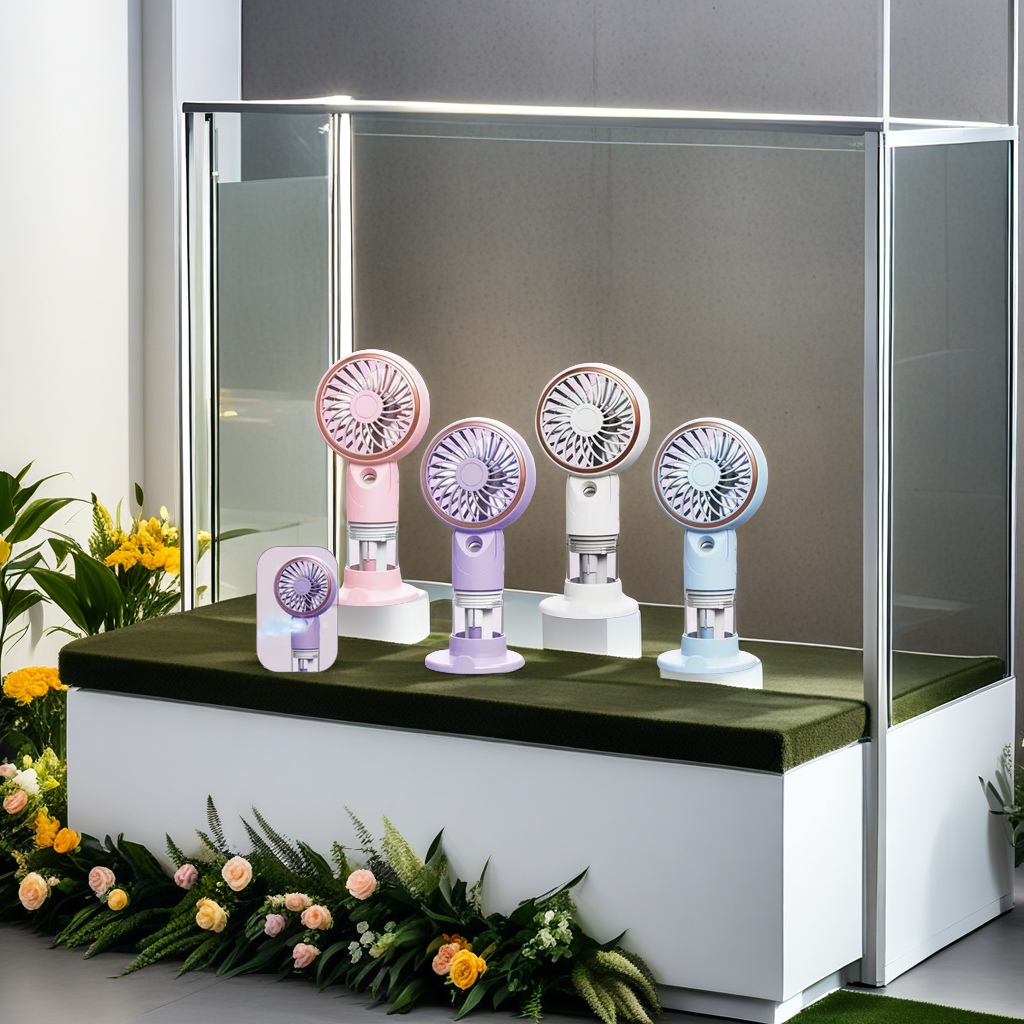 Portable mini spray fan, a must-have for summer outdoors. Creative USB charging, silent little fan. Carry it with you to keep cool Specification image