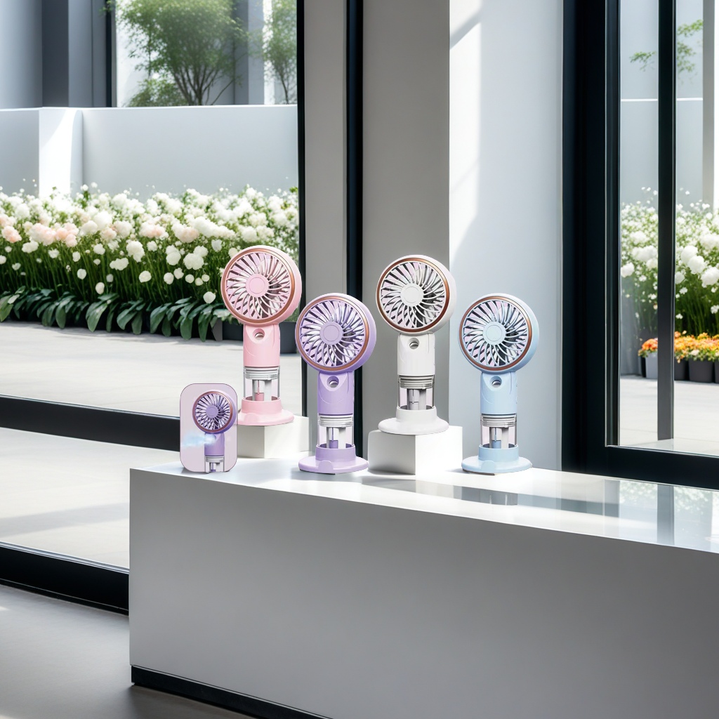 Portable mini spray fan, a must-have for summer outdoors. Creative USB charging, silent little fan. Carry it with you to keep cool