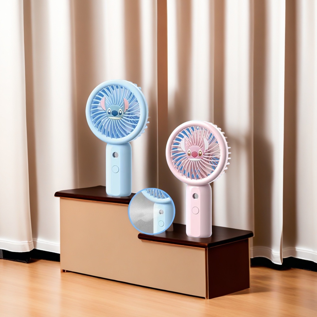 夏日必备便携式喷雾风扇 USB充电迷你手持两用小风扇 静音大风力持久续航