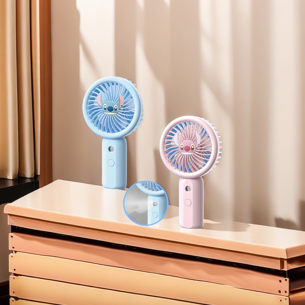 Summer essential portable spray fan, USB charging mini handheld dual-purpose small fan, silent, strong wind force, long-lasting battery life Specification image