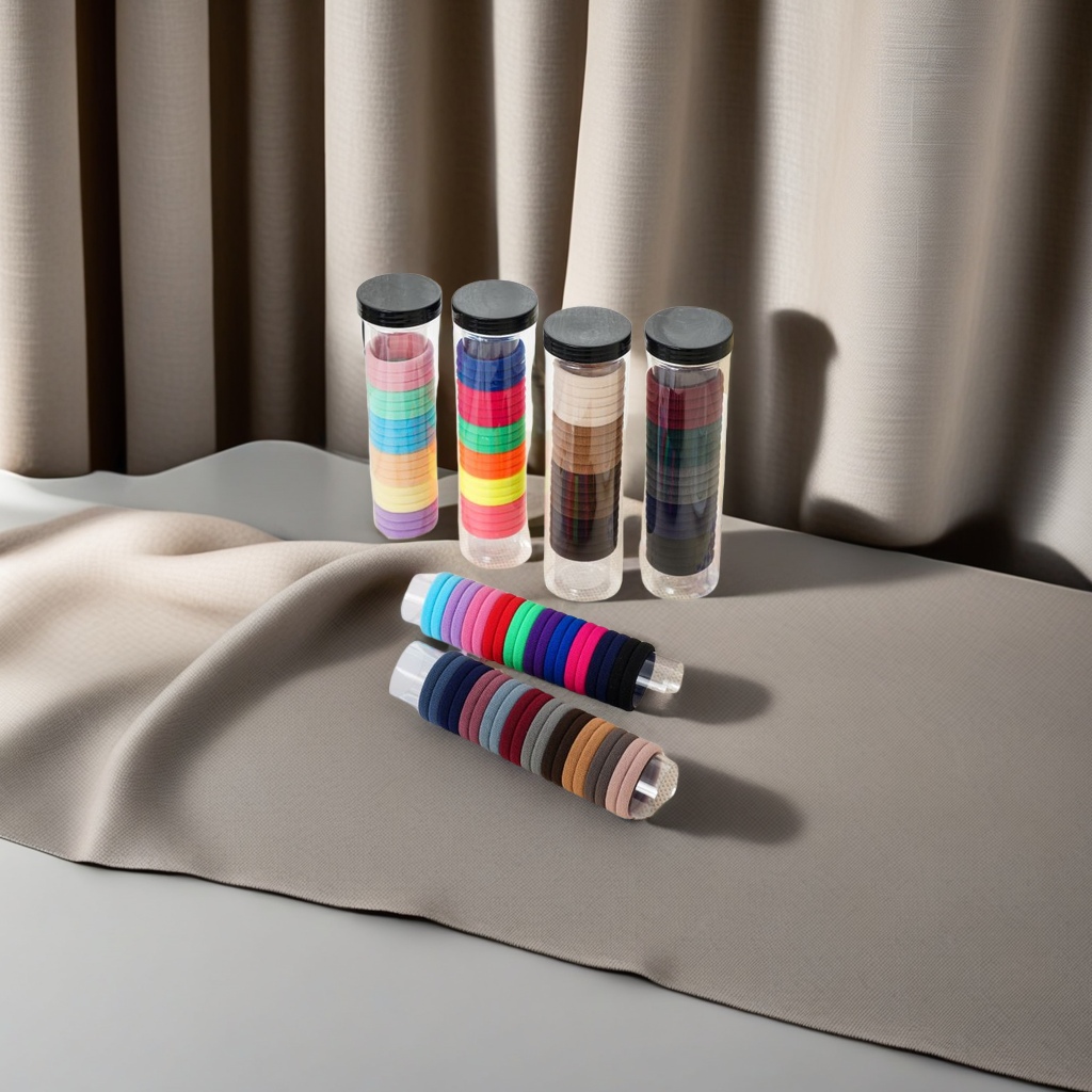 National trend series, wholesale of simple scarves with seam rubber bands, headwear, hair accessories and hair bands, elegant for ladies details Picture