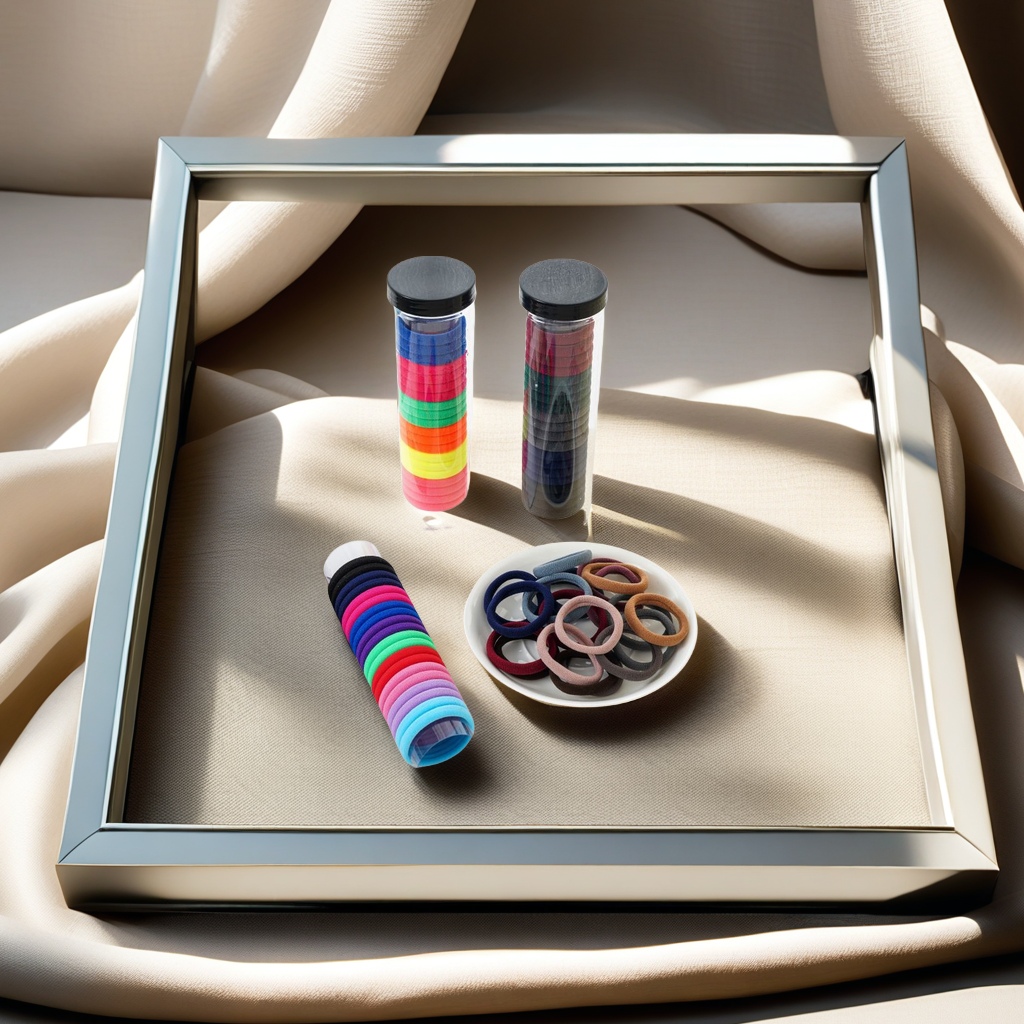 National trend series, wholesale of simple scarves with seam rubber bands, headwear, hair accessories and hair bands, elegant for ladies Specification image