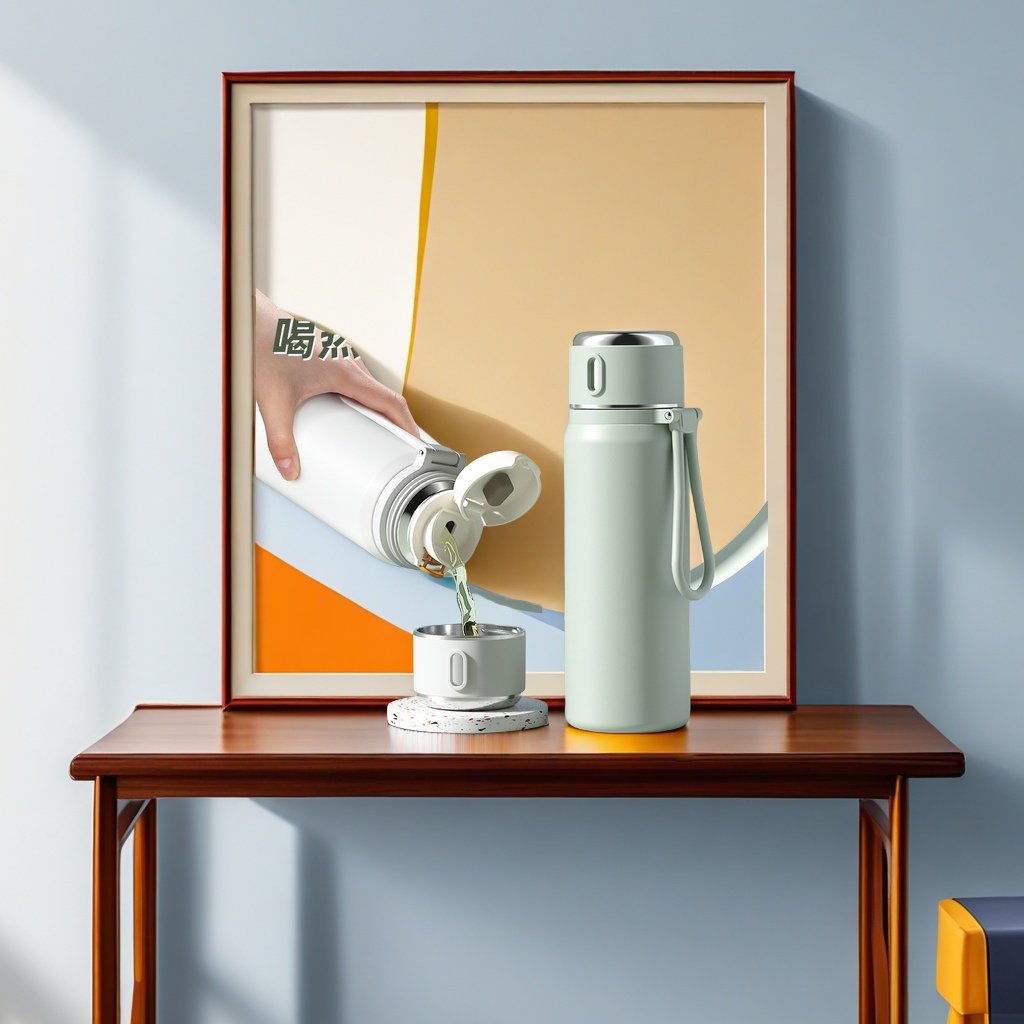 高颜值女生专用316不锈钢大容量便携保温杯 学生上学必备水壶logo设计保温水杯