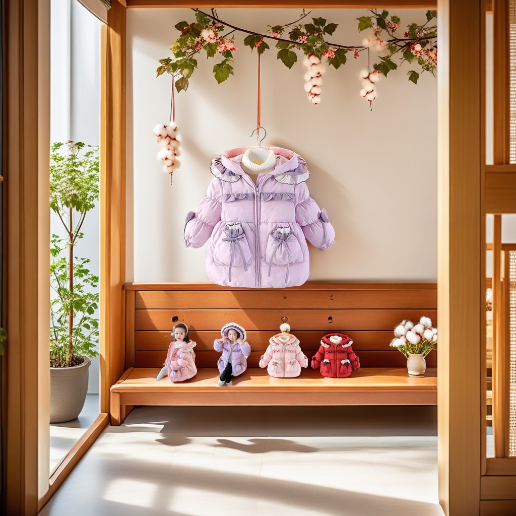 童棉袄/棉服实物图