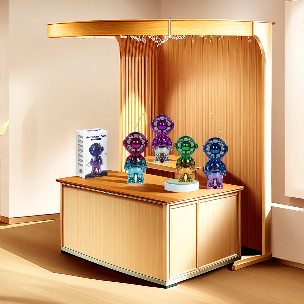 小风扇便携式挂脖风扇高品质手持高速风扇 夏日必备轻巧静音强劲风力充电便捷小风扇风扇产品图